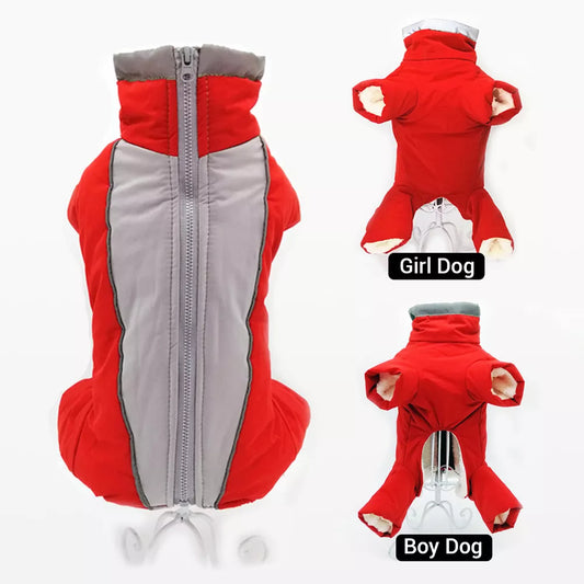 Warm Winter Jumpuit for Small Dogs