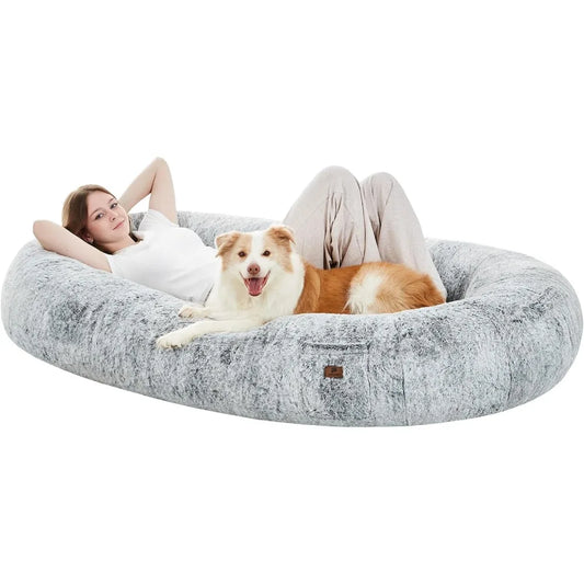 Human-Sized Memory Foam Dog Bed