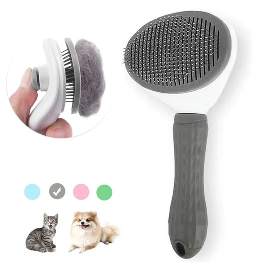 Dog and Cat Brush With One-Click Cleaning