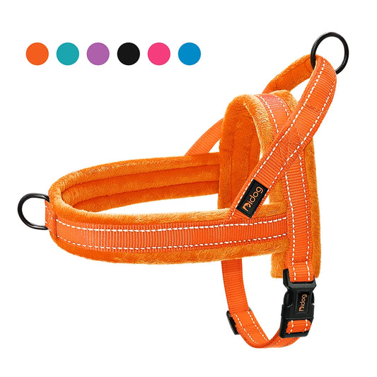 One-Clip Padded Dog Harness with No Pull Ring