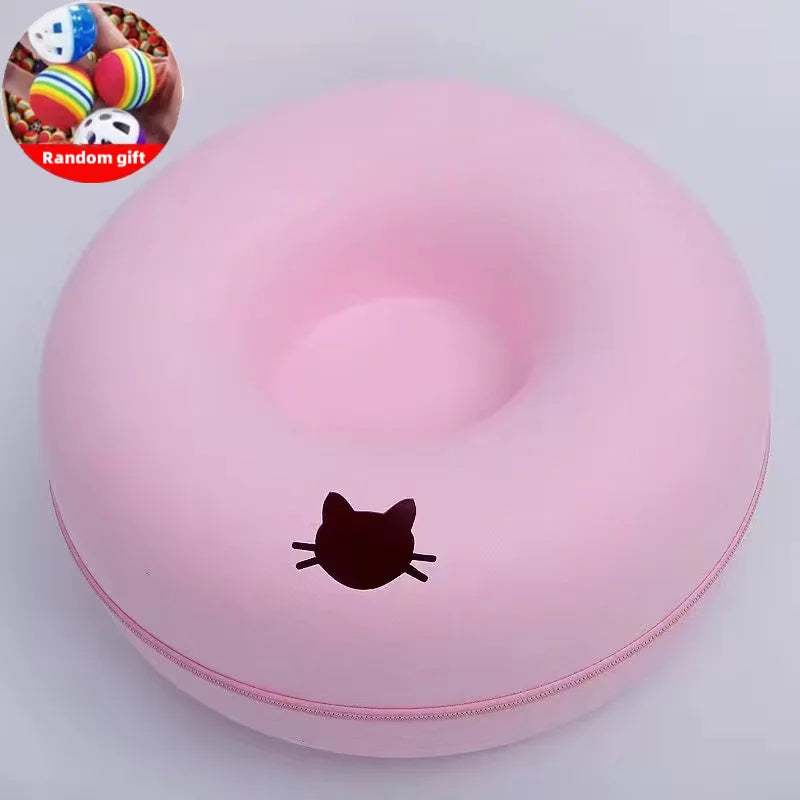 Cat tunnel and donut bed