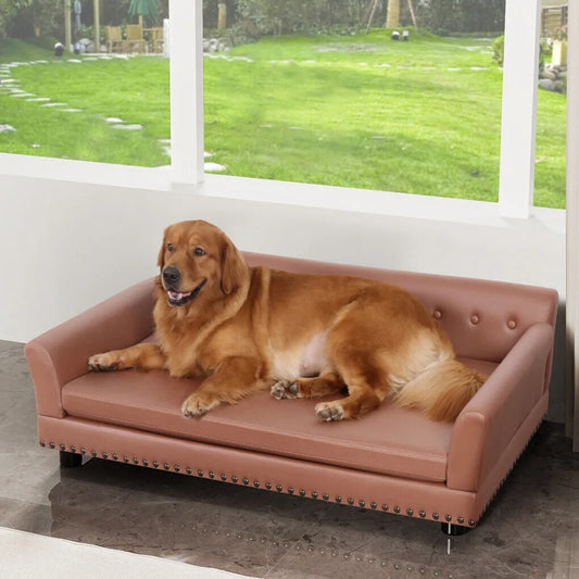Faux Leather Large Dog Sofa