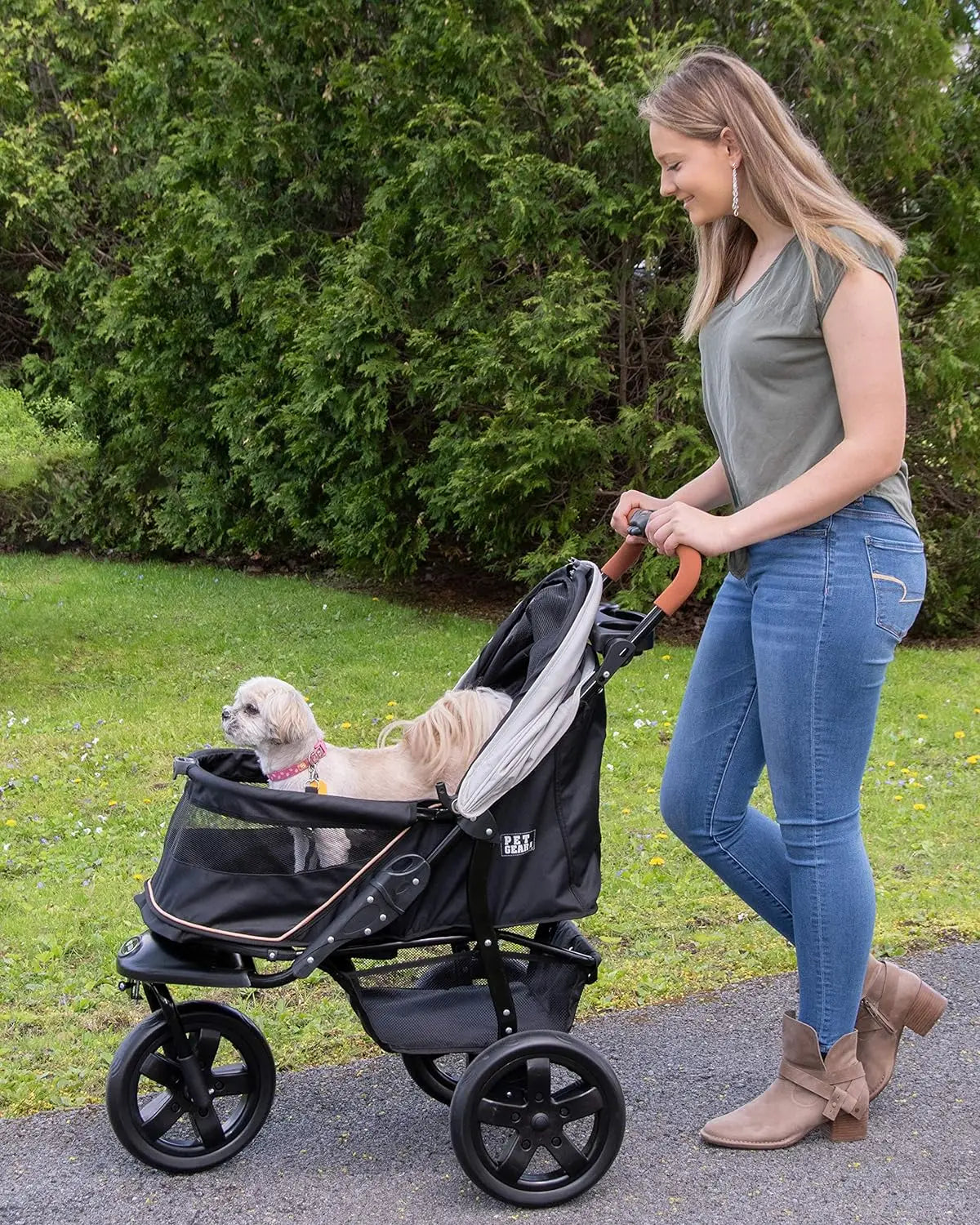Jogger No-Zip All-Terain Pet Stroller - Gray