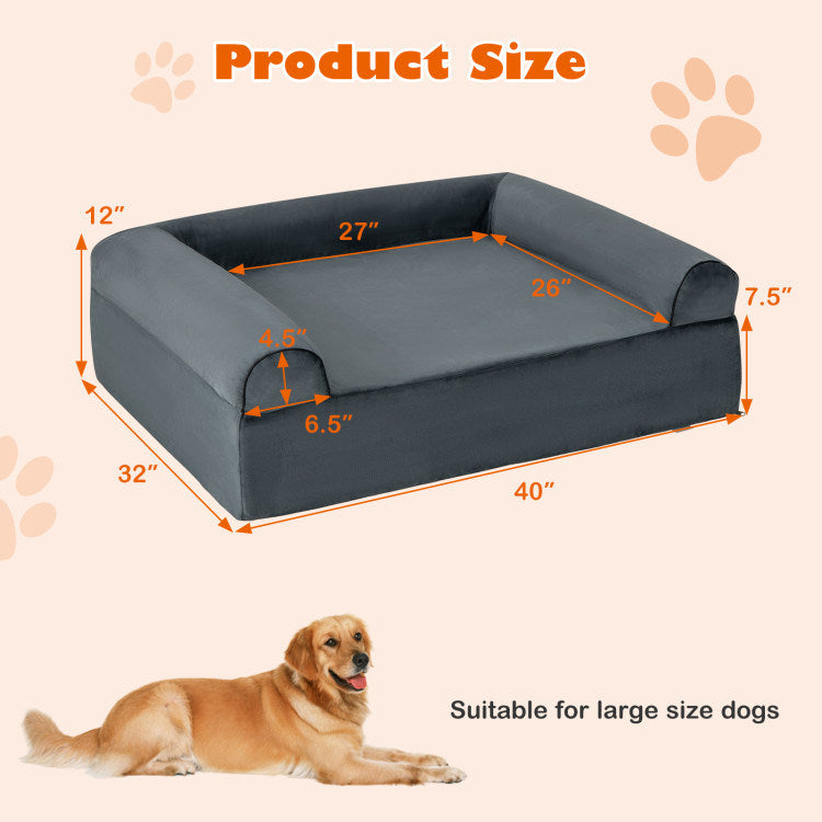 Cooling Gel Memory Foam Dog Bed