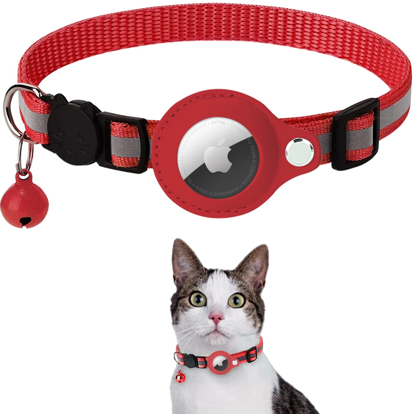 Reflective AirTag Collar for Cats