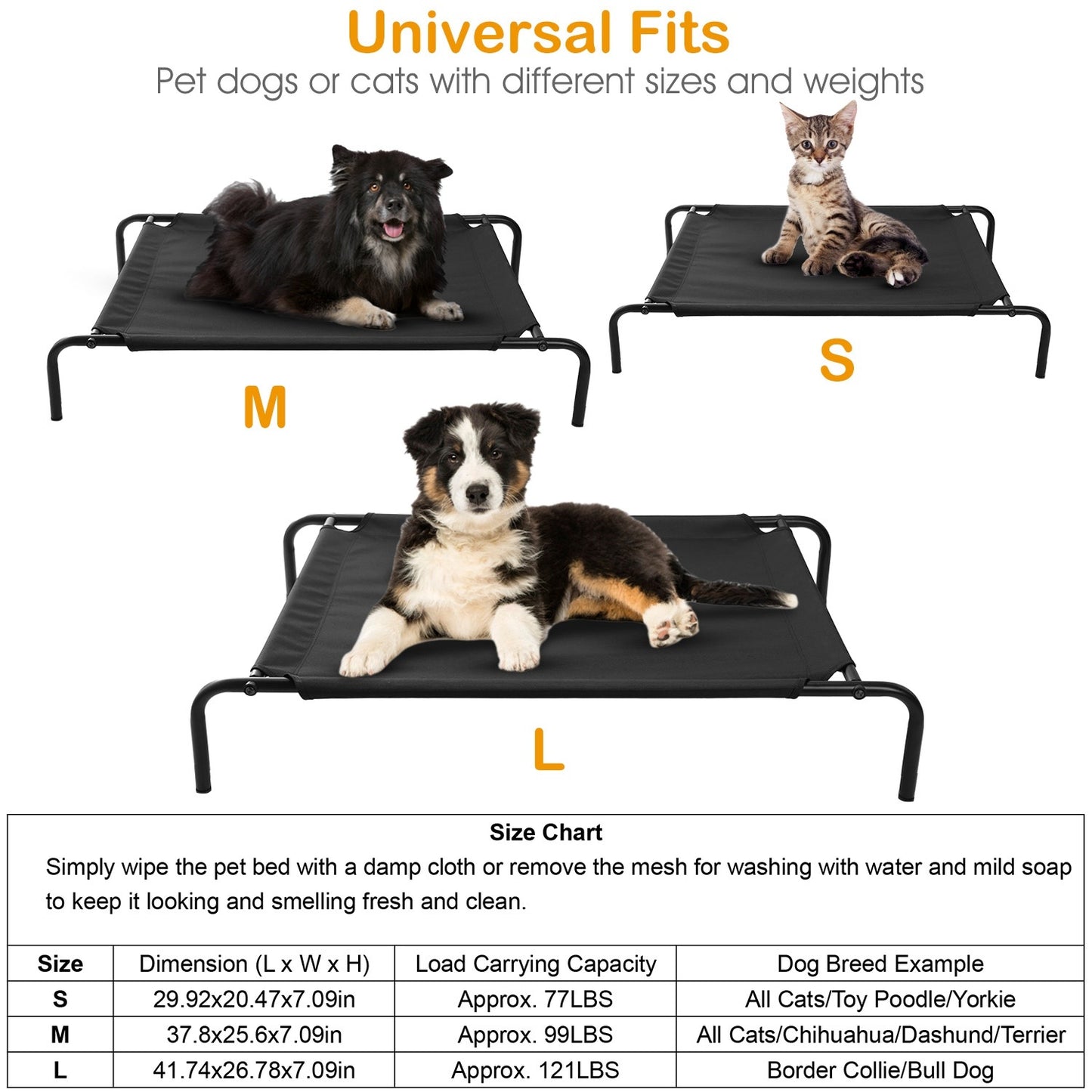 Elevated/Raised Dog Bed for Joint Relief