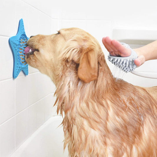 bath dog treat pad with suction cups