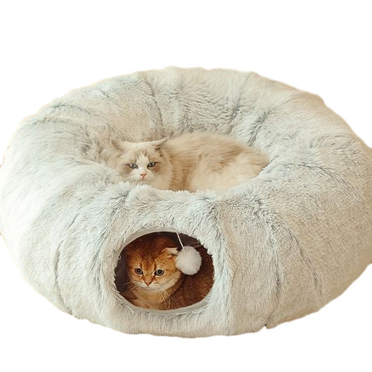 Tunnel of Cat Love Donut Bed