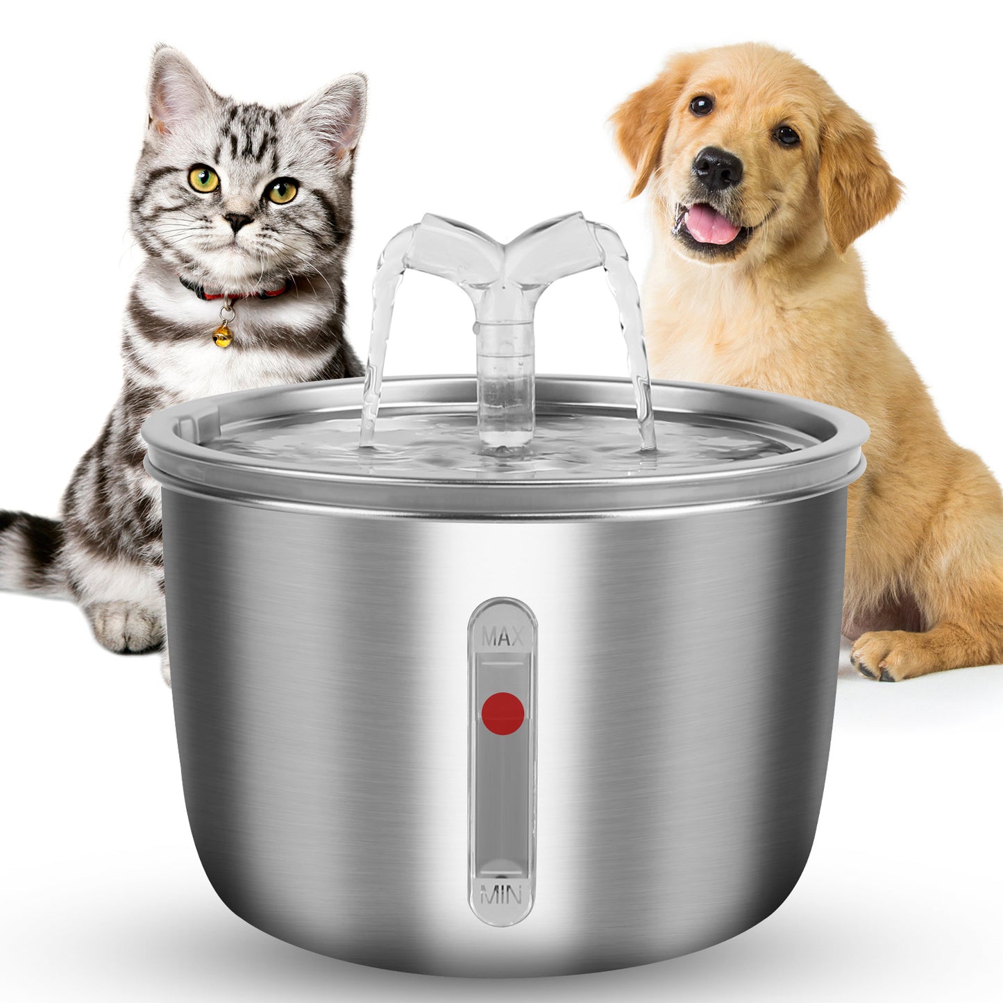 Stainless Steel Automatic Pet Dog Cat Water Fountain