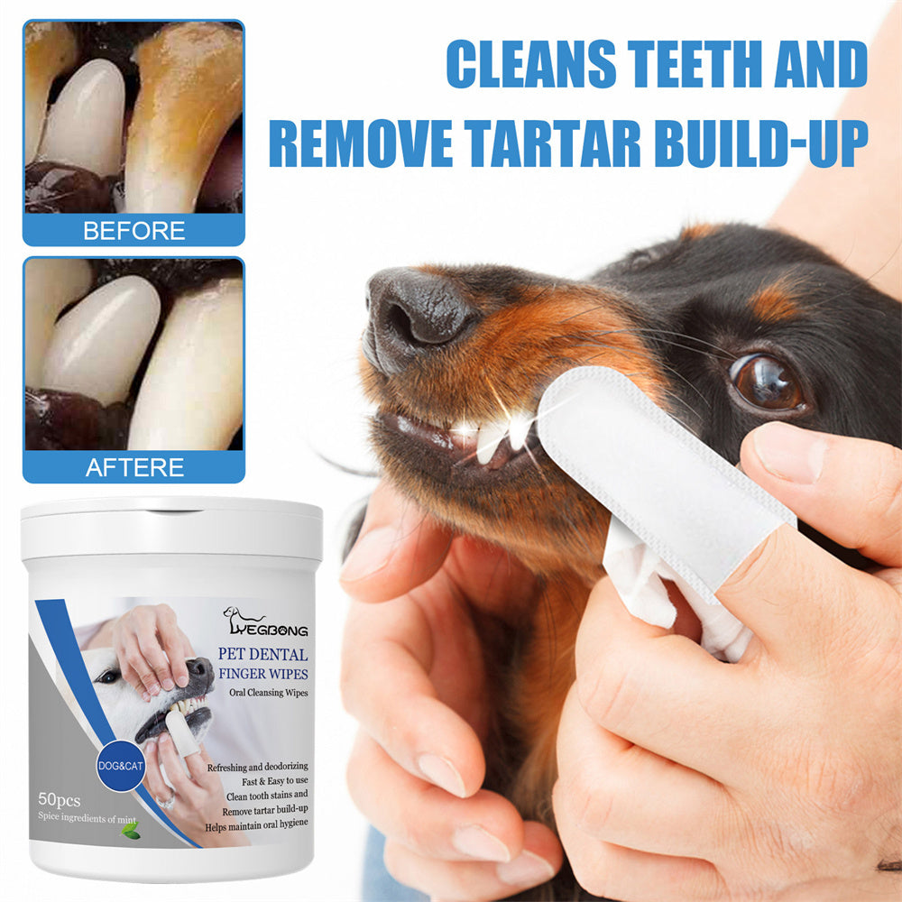 Dental Wipes for Dog and Cat Teeth