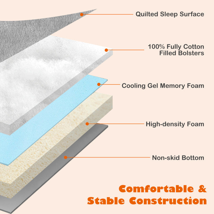 Cooling Gel Memory Foam Dog Bed