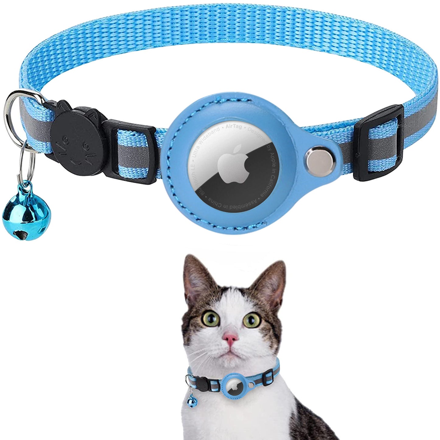 Reflective AirTag Collar for Cats