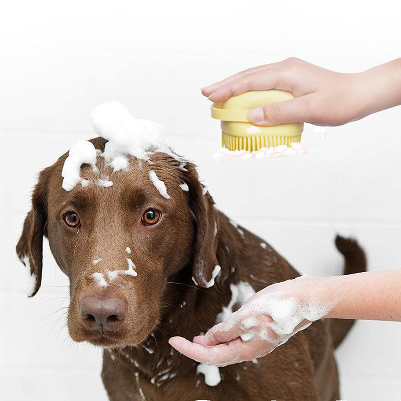 Pet Bath Massage Shampoo Brush