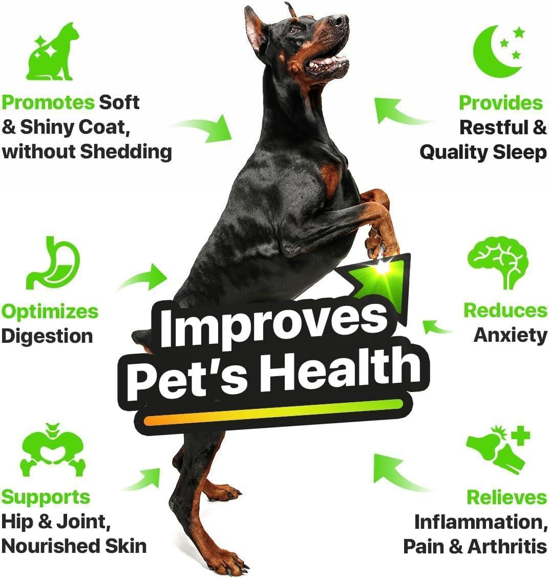 Hemp Oil with Omega 3, 6, 9, and Vitamins B & E for Dogs and Cats