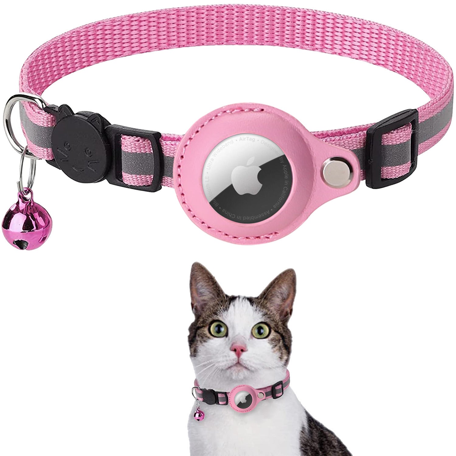 Reflective AirTag Collar for Cats