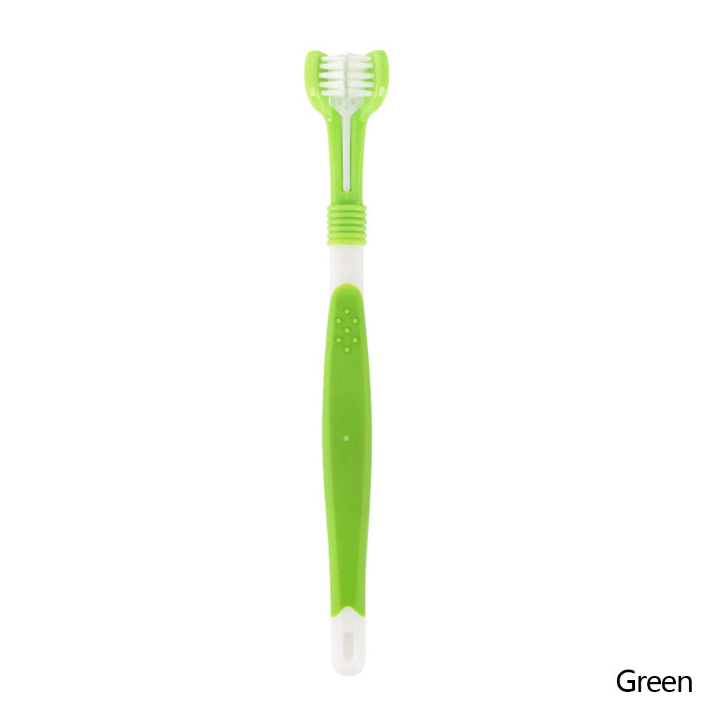 Multi-angle Pet Toothbrush for Quick Easy Cleaning