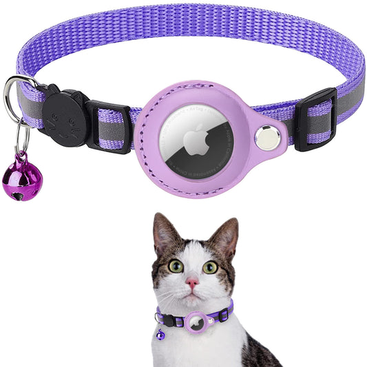  Reflective AirTag Collar for Cats