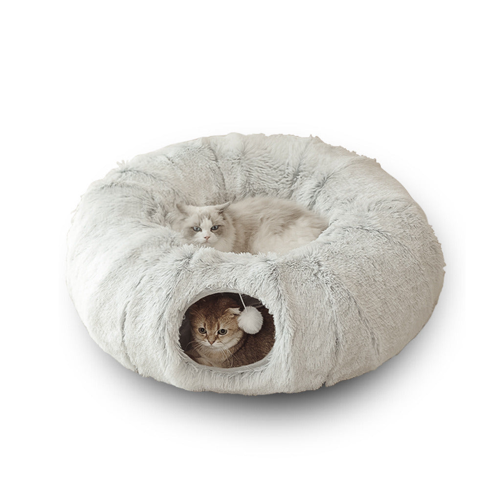 Tunnel of Cat Love Donut Bed