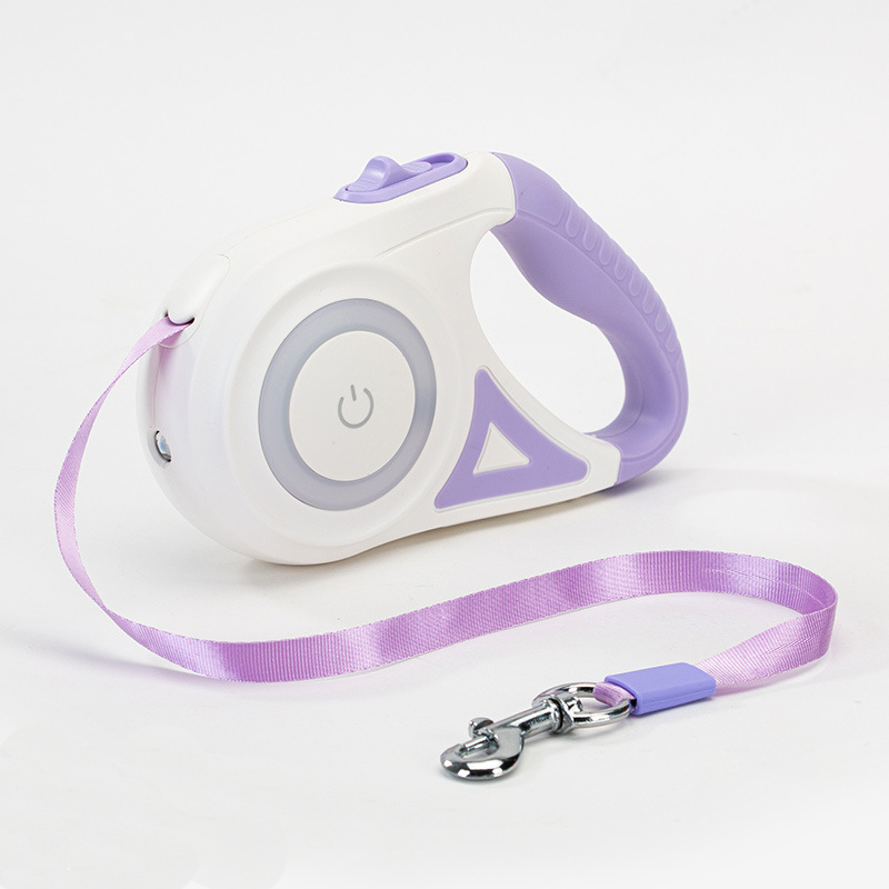 Retractable Pet Leash with LED Flashlight