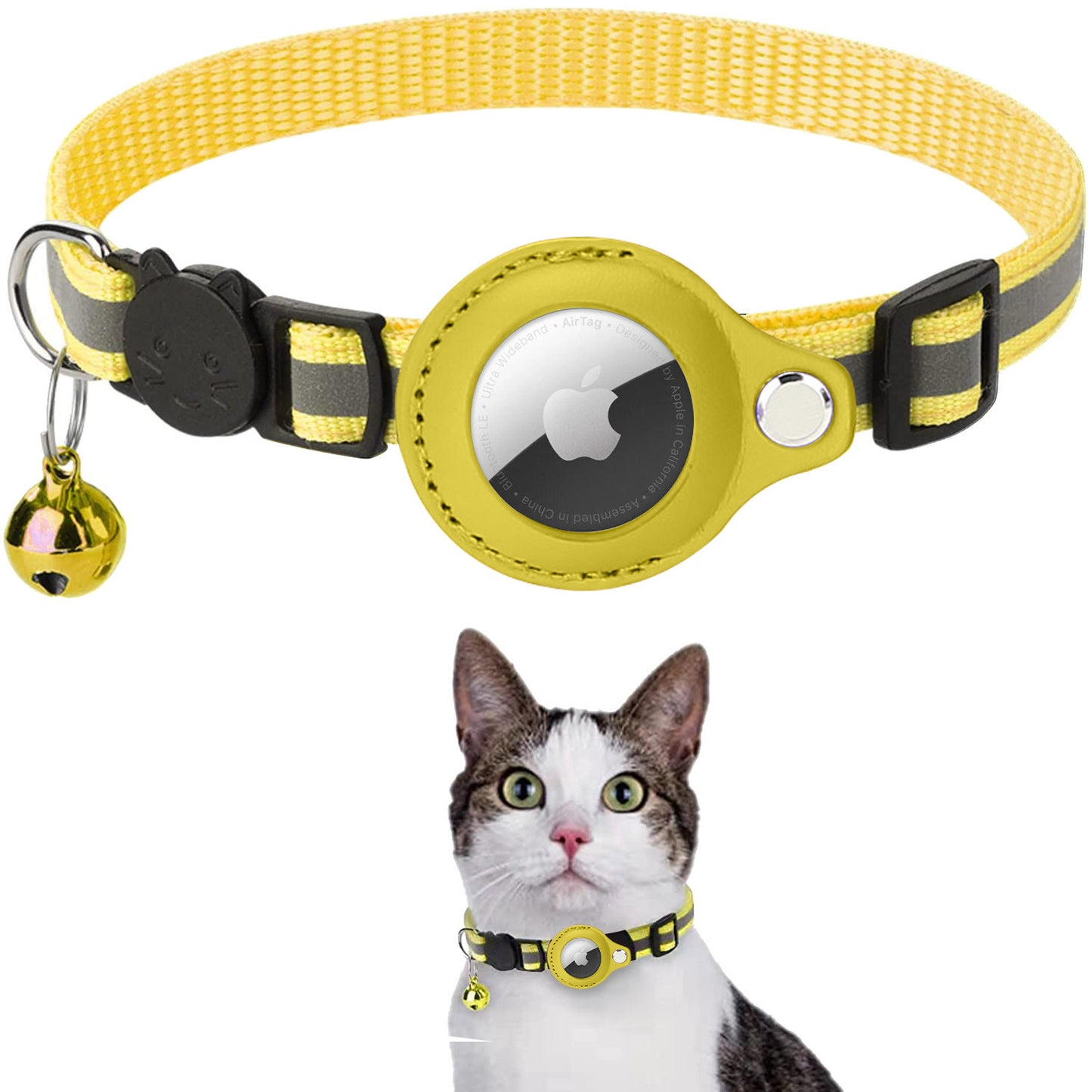 Reflective AirTag Collar for Cats