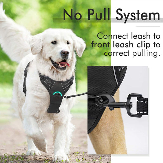 Reflective Dog Harness with Pull Control