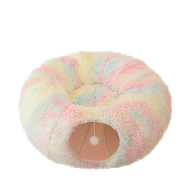 Tunnel of Cat Love Donut Bed