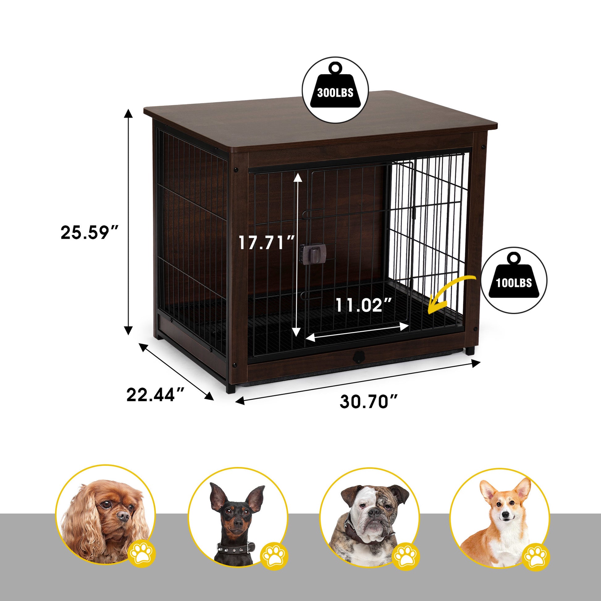 Pet Cage With Removable Tray Furniture