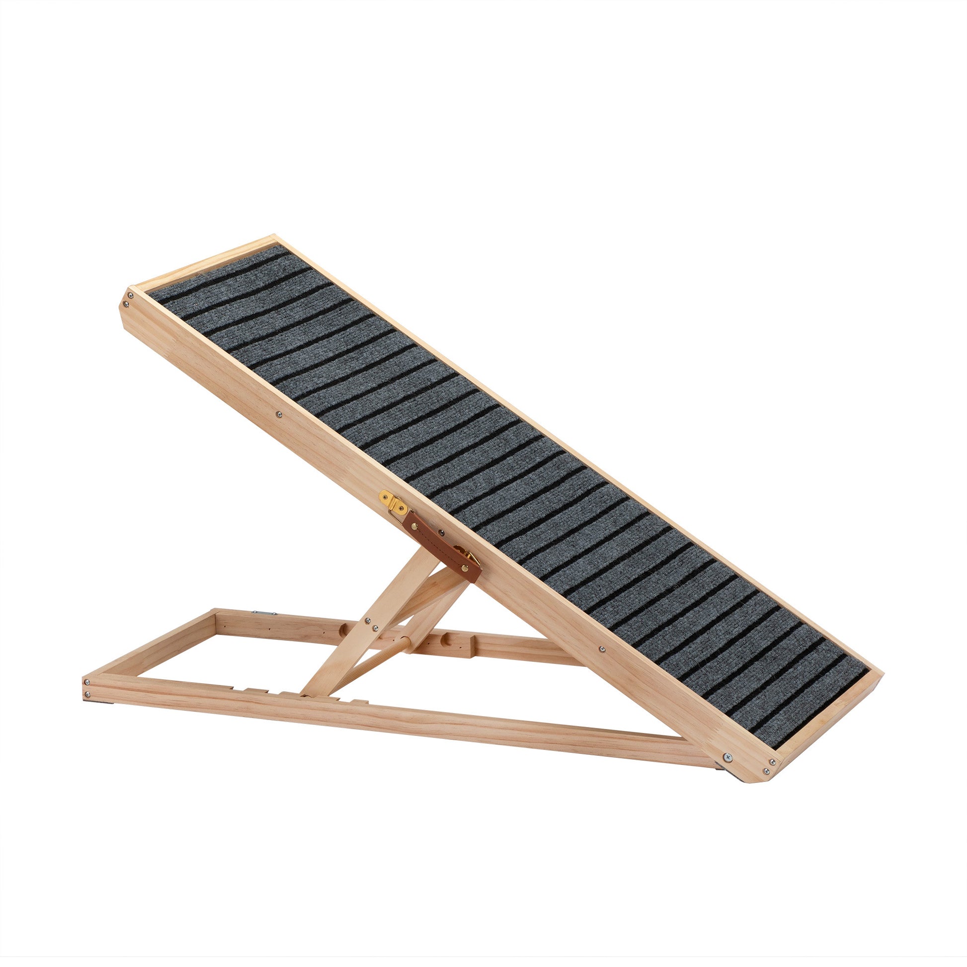 Solid Wood Adjustable Pet Dog Cat Ramp