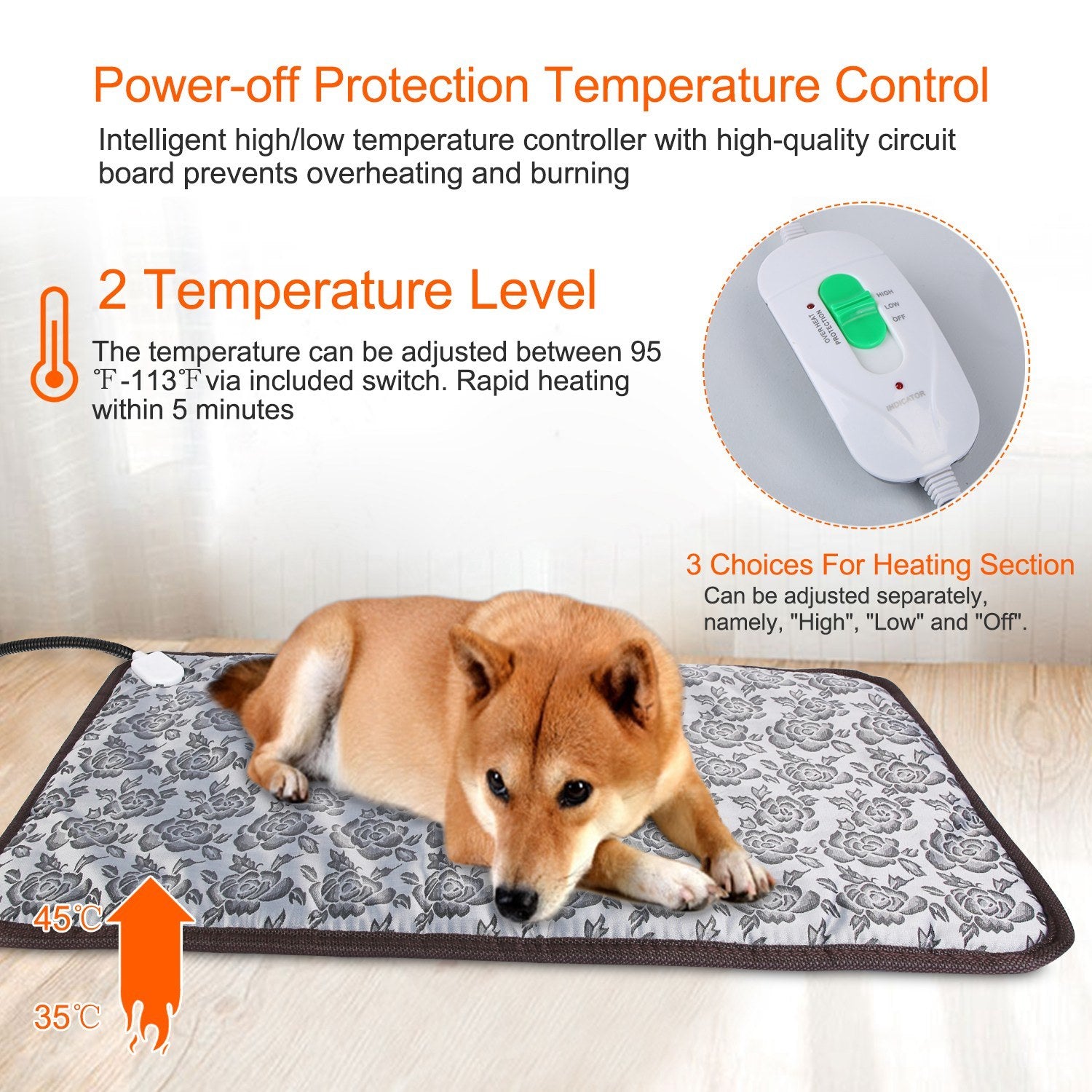 Heating pad for dog or cat