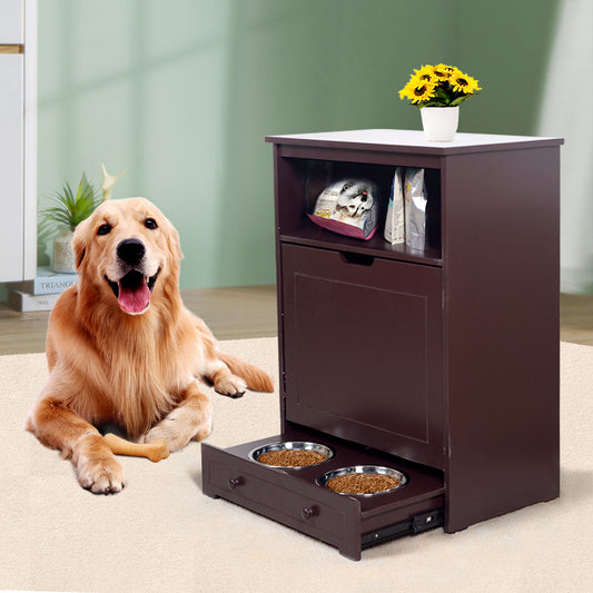 All-In-One Pet Feeder Station Furniture