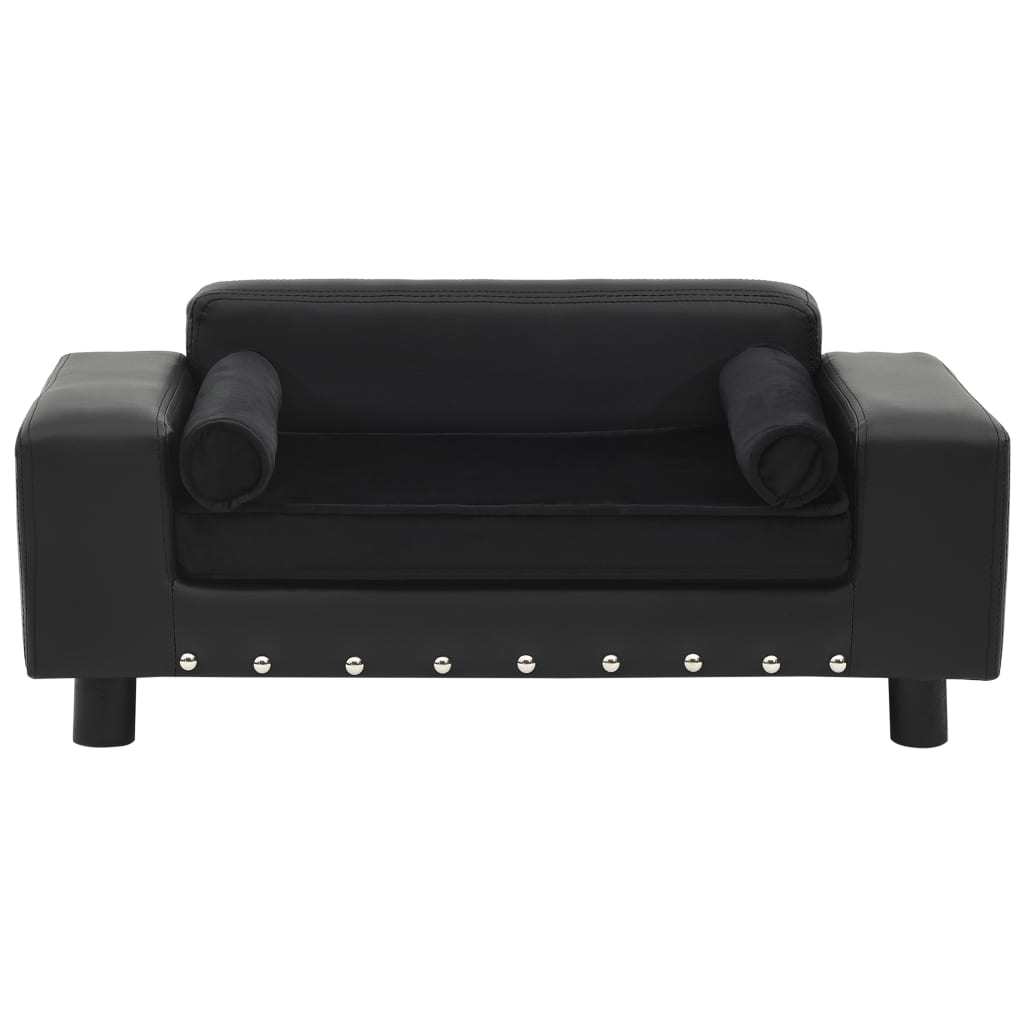 Faux Leather Small Dog Sofa