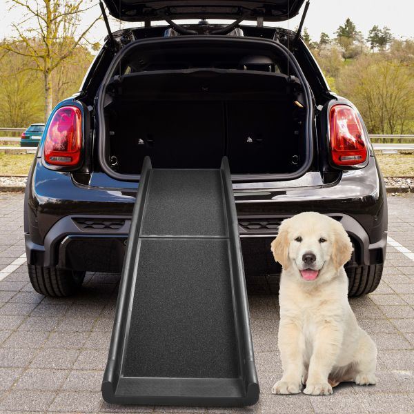 Portable Foldable Pet Ramp with Sandpaper Non-Slip Surface