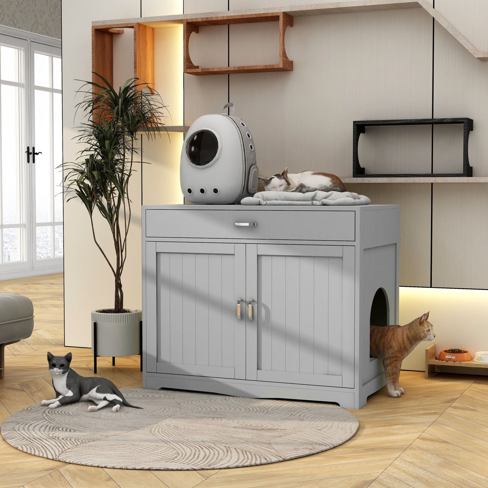 Hidden Litter Box Cabinet Furniture