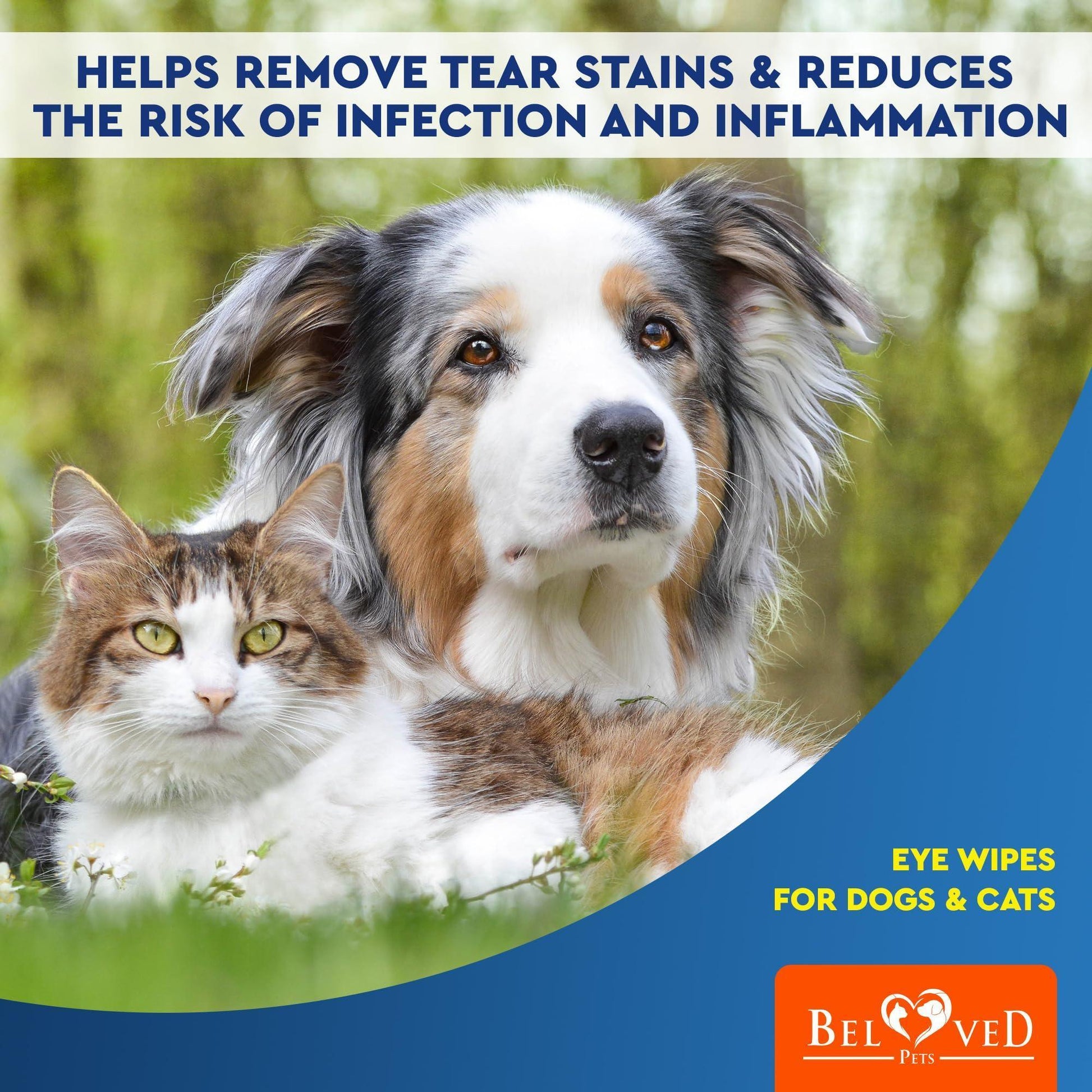 Dog and Cat Tear Stain Eye Wipes